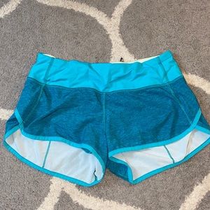 Size 4 blue Lululemon speed up shorts